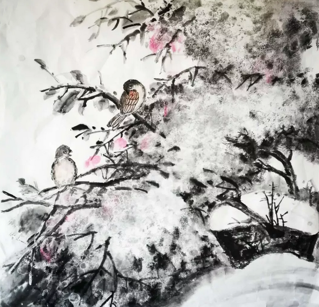 靳荣云冰雪矾墨画与传统国画汇报展
