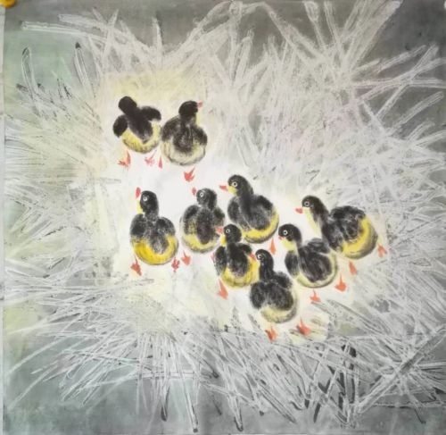 靳荣云冰雪矾墨画与传统国画汇报展
