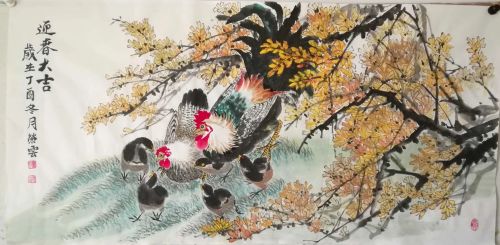 靳荣云冰雪矾墨画与传统国画汇报展