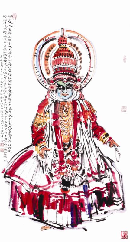 南洋之风--新加坡画家梁振康画展在内蒙古美术馆举办