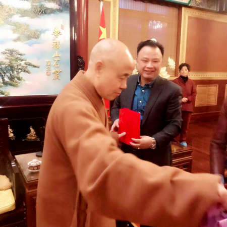 阮先锋到广济寺拜访中国佛教协会副会长释演觉