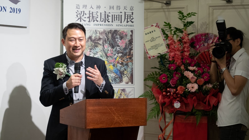 “造神入理，回得天意梁”——振康画展在新加坡河畔艺术之家隆重举行