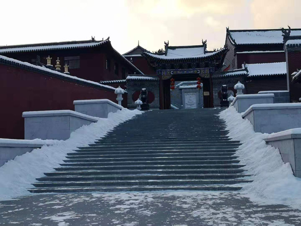 雪中五台山