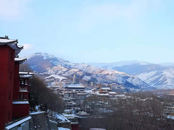 雪中五台山