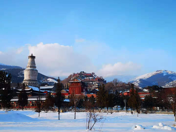 雪中五台山