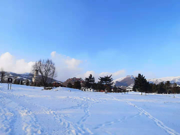 雪中五台山