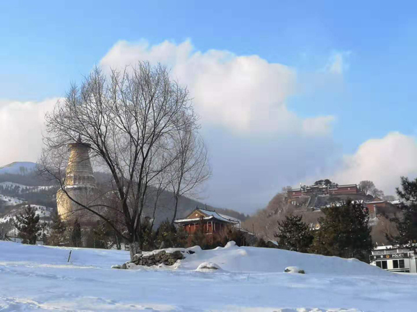 雪中五台山