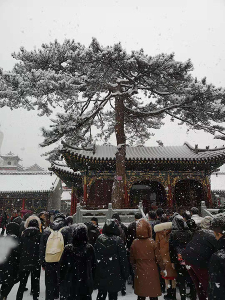 雪中五台山