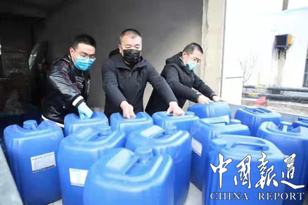 山东淄川：国光陶瓷捐赠3吨消毒液助力战“疫”