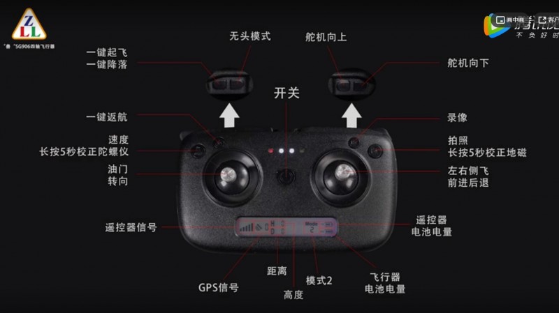  视频: 兽 SG906 无人机操作演示 GPS版