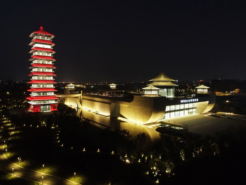 中国大运河博物馆试灯