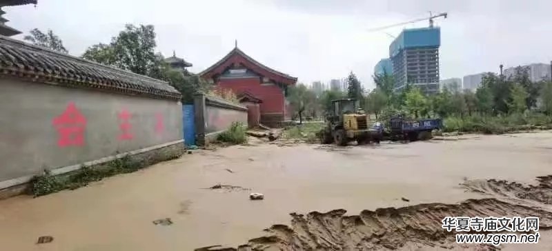 暴雨下的荥阳洞林寺受灾实况，千年古刹灾后修建迫在眉睫