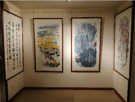 翰墨方阵一一陕西军旅艺术家作品展举行