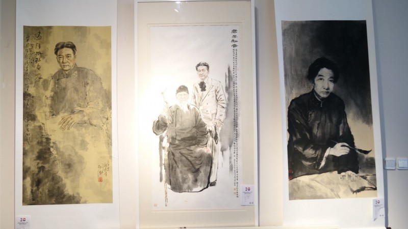 全球华人书法大展暨中国徐悲鸿画院成立30周年国际水墨画邀请展在京开幕