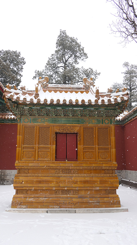 雪中景山公园、故宫