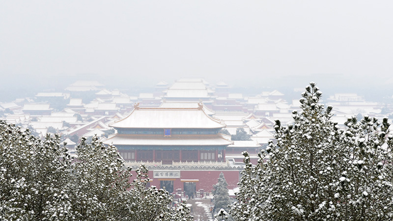 雪中景山公园、故宫——李月摄影