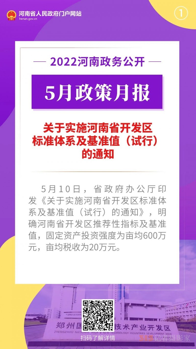 2022年5月，河南省政府出台了这些重要政策