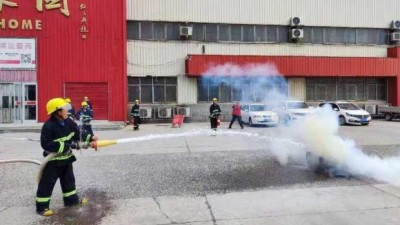 中石化安阳分公司组织毗邻单位火灾应急演练