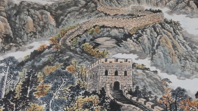 视频:画中游长城 王星长城一墨800米长城画卷再现京城