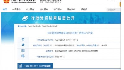 娃哈哈因官网展示的中国地图不完整被罚5万元