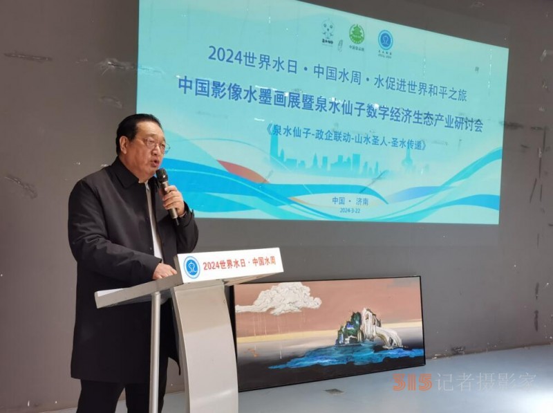 山东济南举办《水·促进世界和平之旅》中国影像水墨画展暨泉水仙子数字经济研讨会