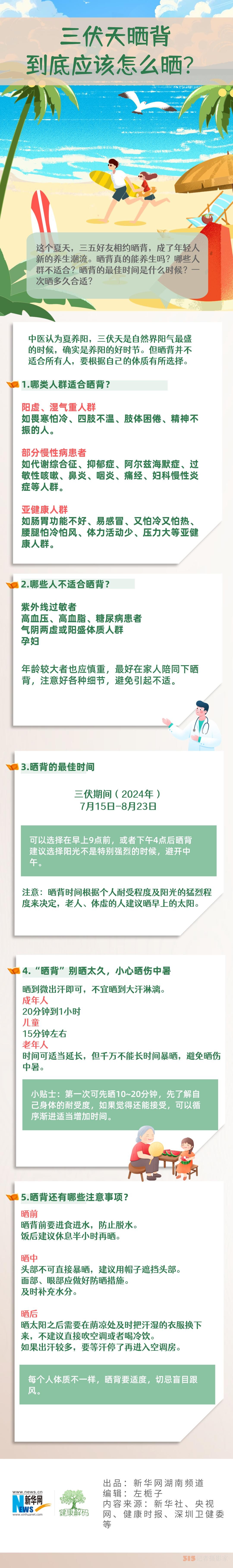 三伏天晒背到底应该怎么晒？