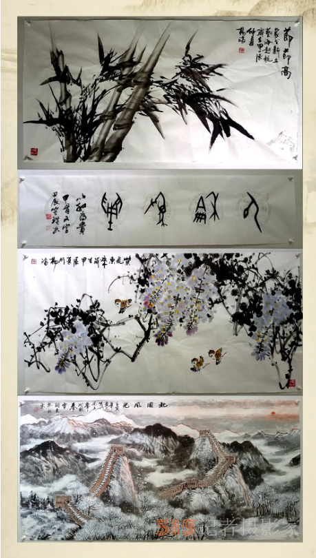 北京乌兰察布企业商会蒙戈书画艺术社举行“八一”书画交流活动