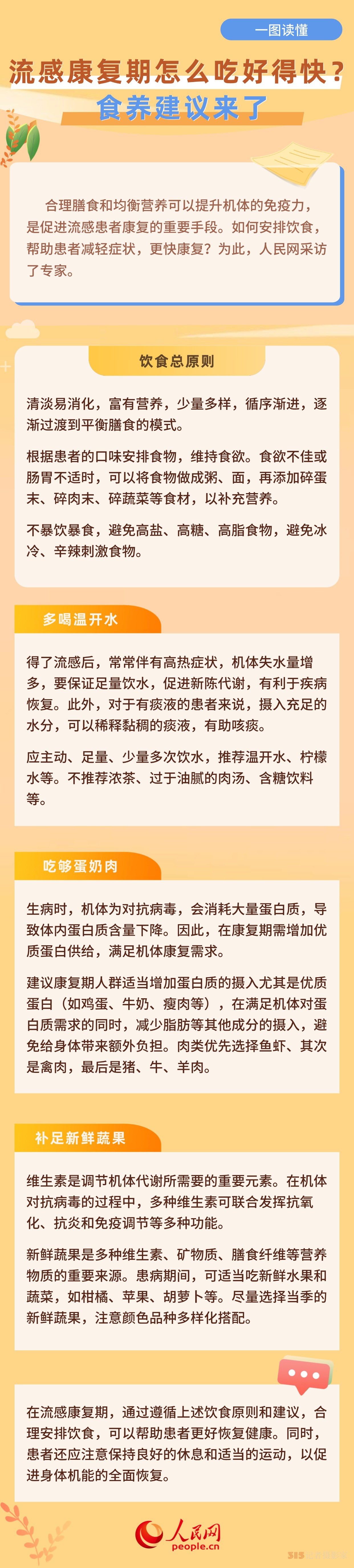 流感康复期怎么吃好得快？食养建议来了