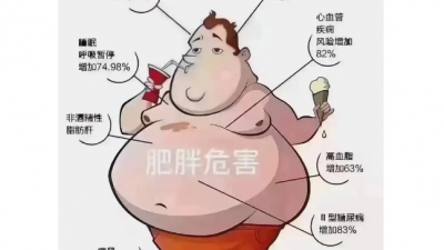 肥胖致16种常见病风险增加