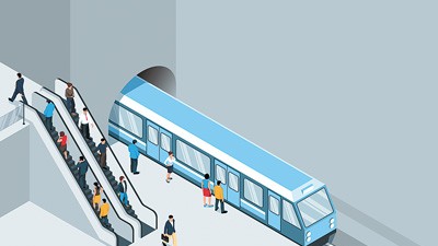 “左行右立”含隐患   乘地铁扶梯，习惯该改啦！