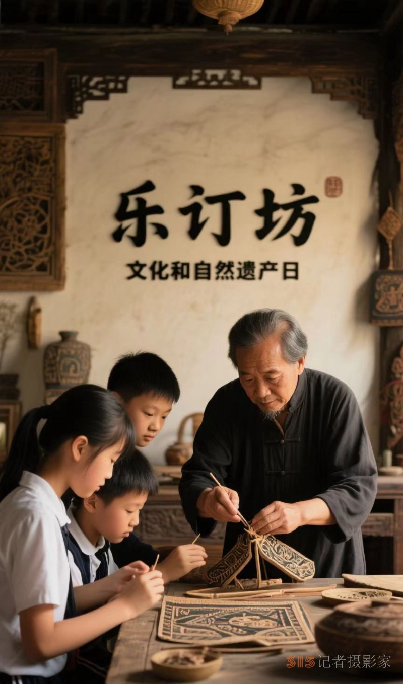文化和自然遗产日在乐订坊体验非遗手工