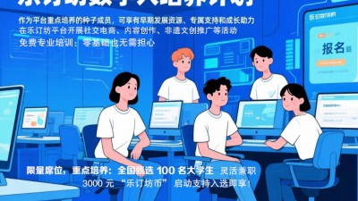 乐订坊大学生数字人培养计划，邀有志大学生成为AI时代 “同行者”