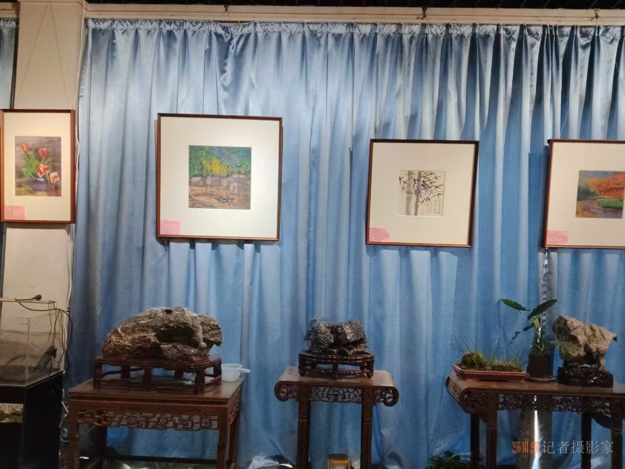 彩墨寄情 艺脉传承 马军李靖师生作品展在淮北举行