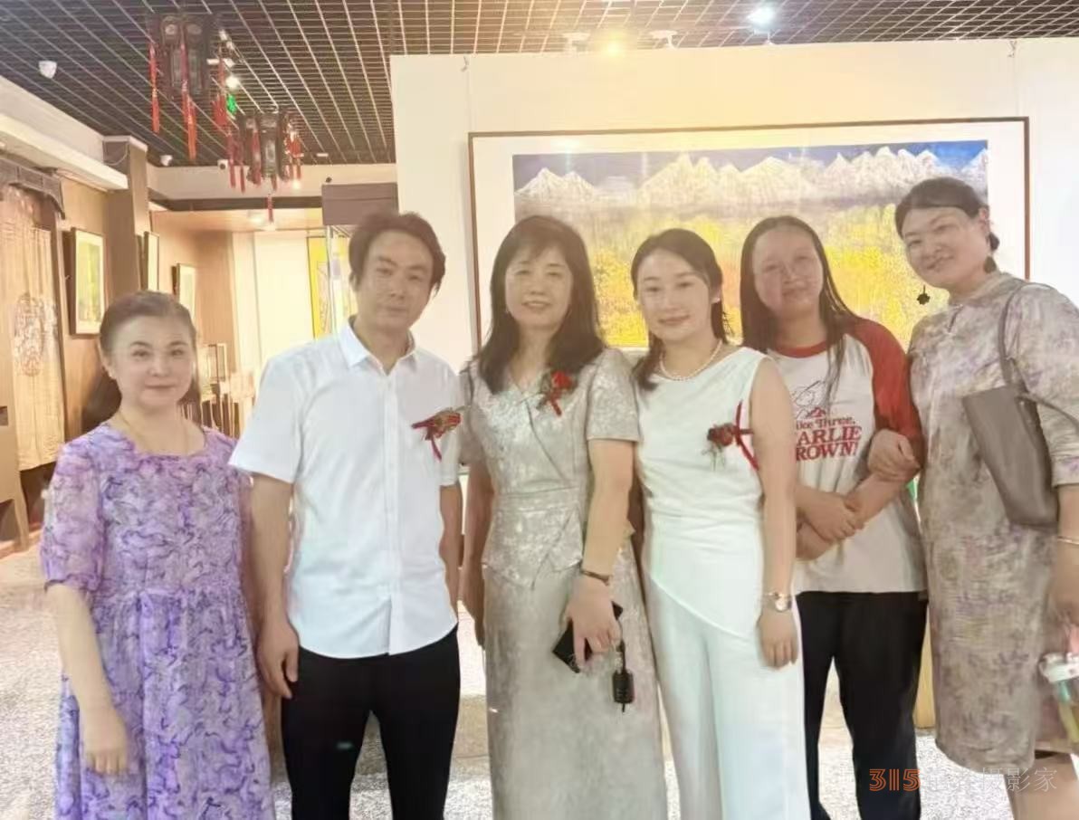 彩墨寄情 艺脉传承 马军李靖师生作品展在淮北举行