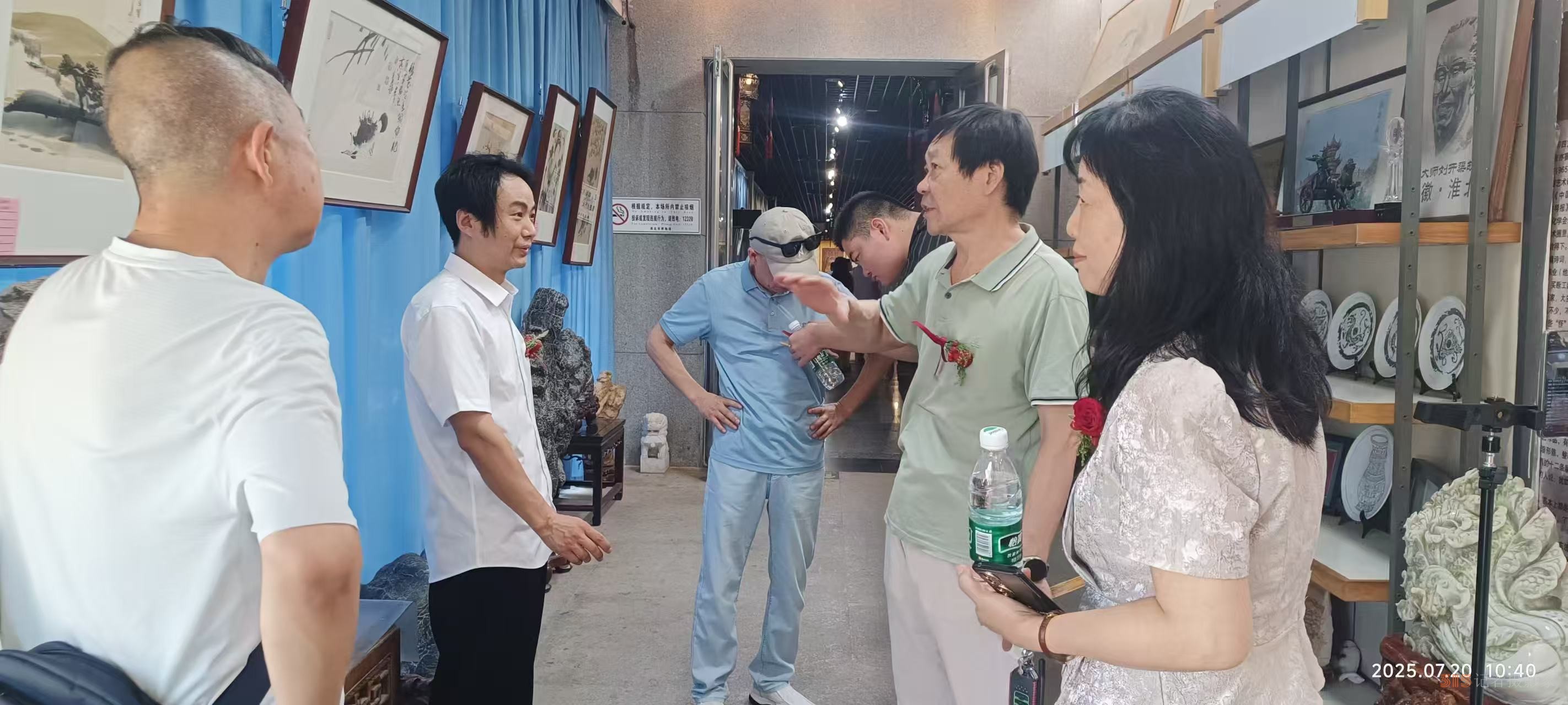 彩墨寄情 艺脉传承 马军李靖师生作品展在淮北举行