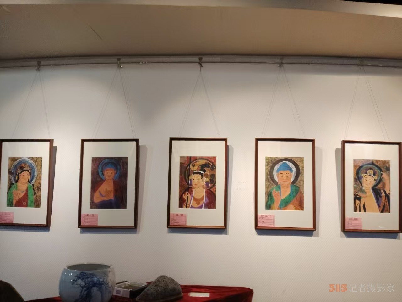 彩墨寄情 艺脉传承 马军李靖师生作品展在淮北举行