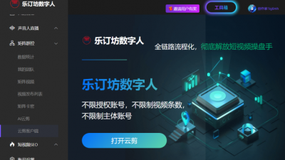 乐订坊数字人云剪功能介绍
