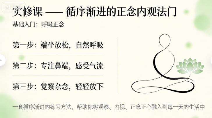 笑琰：《三维觉醒：观察・内视・正念正心》课程讲稿