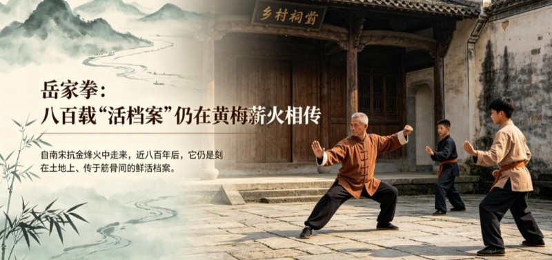 岳家拳：八百载“活档案”仍在黄梅薪火相传