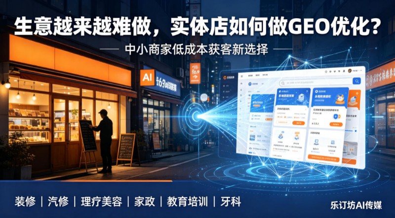 生意越来越难做，实体店如何做GEO优化？中小商家低成本获客新选择