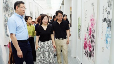 丹青铸军魂  庆祝建军99周年书画名家邀请展在北京怀柔开幕