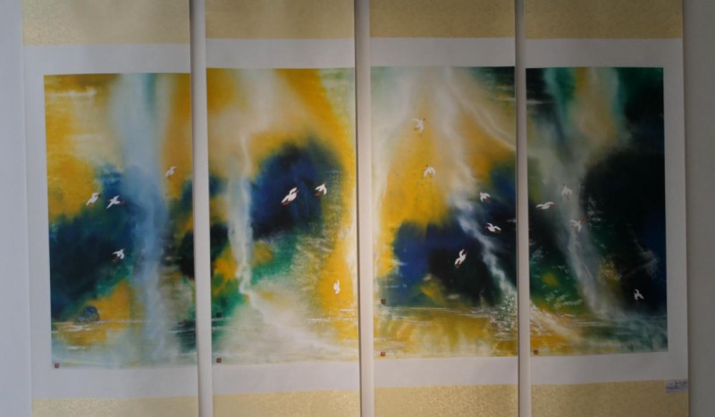 丹青铸军魂 庆祝建军99周年书画名家邀请展在北京怀柔开幕