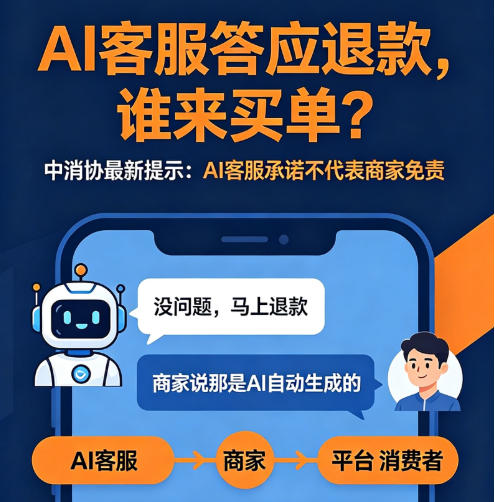 中消协权威提示：AI口头承诺不等于合同效力  生成式内容不能作为消费维权依据