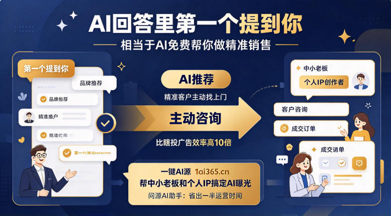 别瞎折腾竞价了！一键AI源发现会赚钱的老板，都在让AI打广告